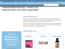 Tablet Screenshot of lebensmittelimport.de